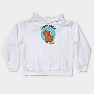 I poop magic Capybara Unicorn Kids Hoodie